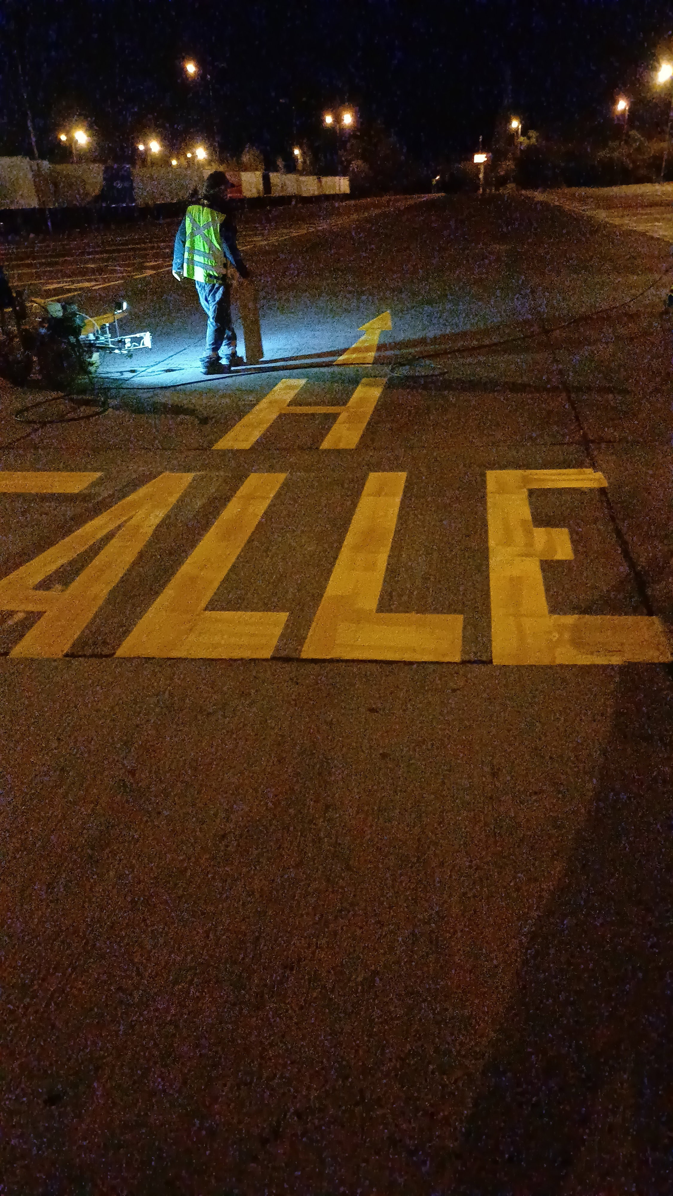Demarcación vial C-PAVIA 10