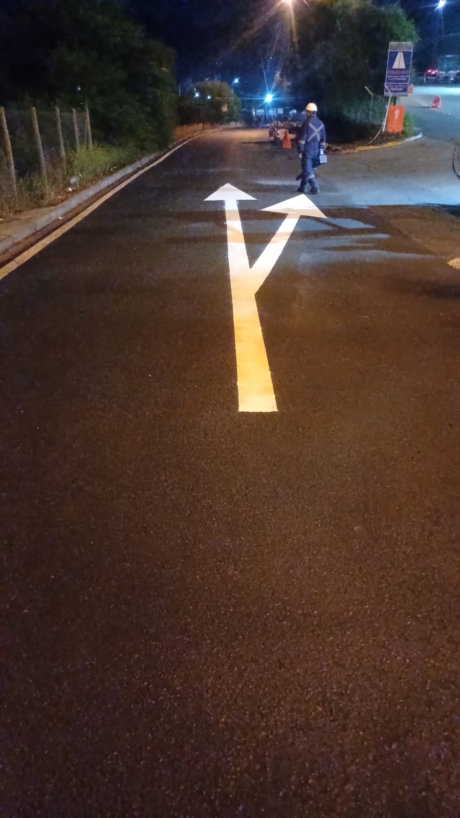 Demarcación vial C-PAVIA