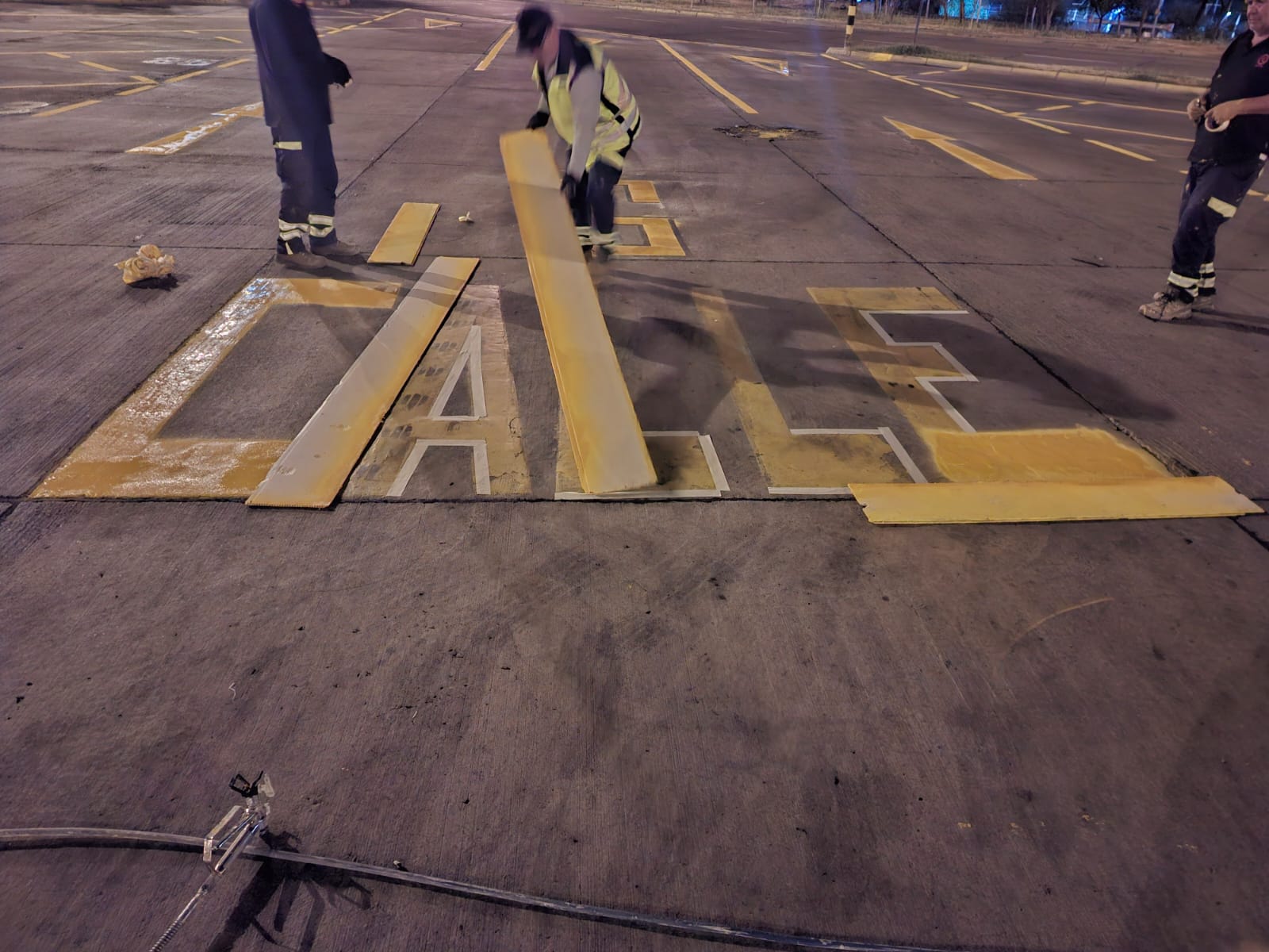 Demarcación vial C-PAVIA 20